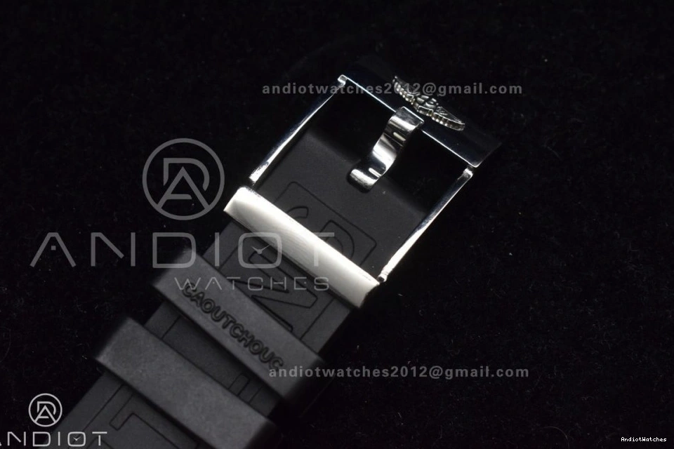 A Bezel Dial Rehaut Best Superocean Edition and 44 1:1 On Rubber Casual Black with TF Automatic Strap Yellow Black 471 0103